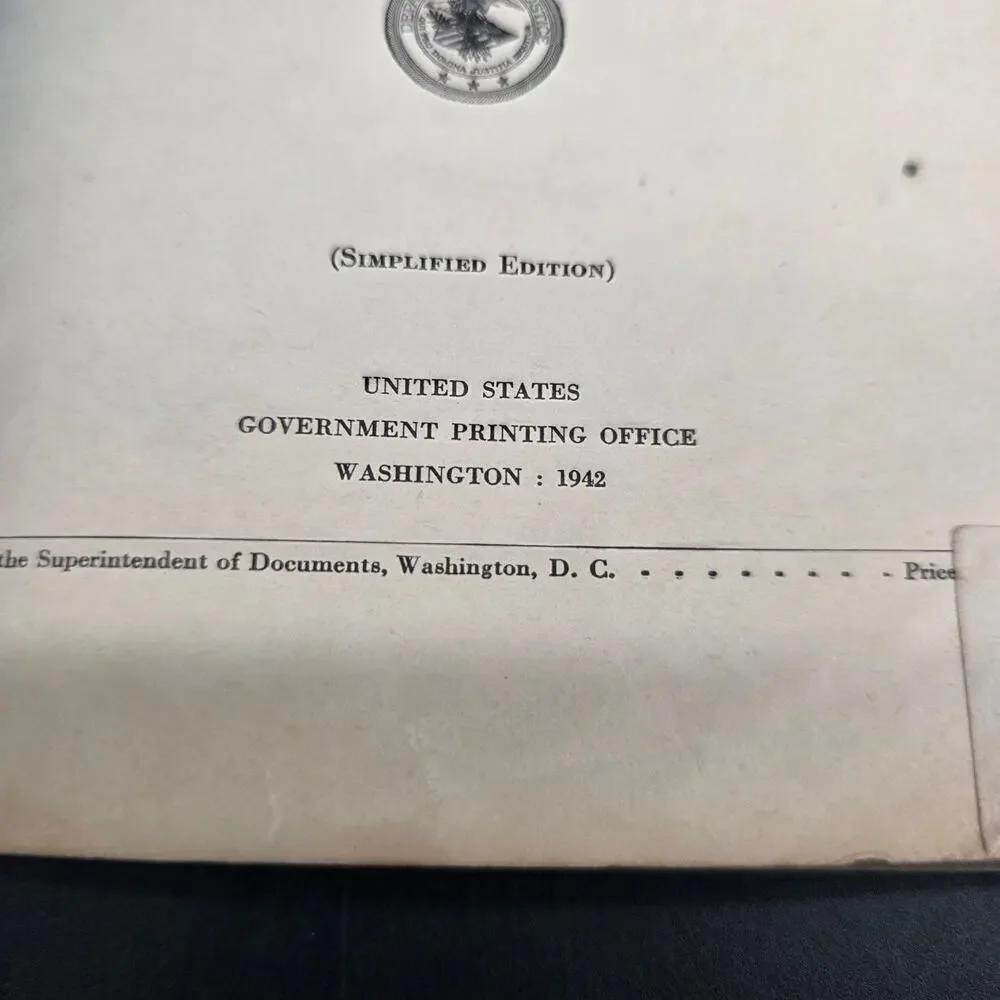FEDERAL TEXTBOOK ON CITIZENSHIP Our Constitution & Government 1942 Map